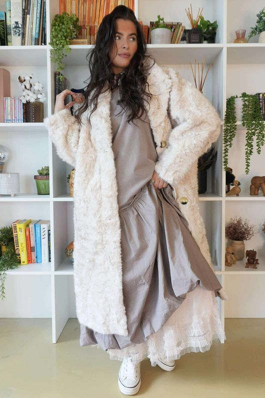 Paloma Dusk Premium Faux Fur Coat Blonde /20 =